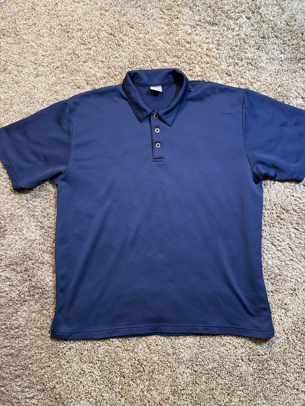 Vintage Nike Fit Dry Tennis Polo Shirt Mens Size XL Navy Y2K